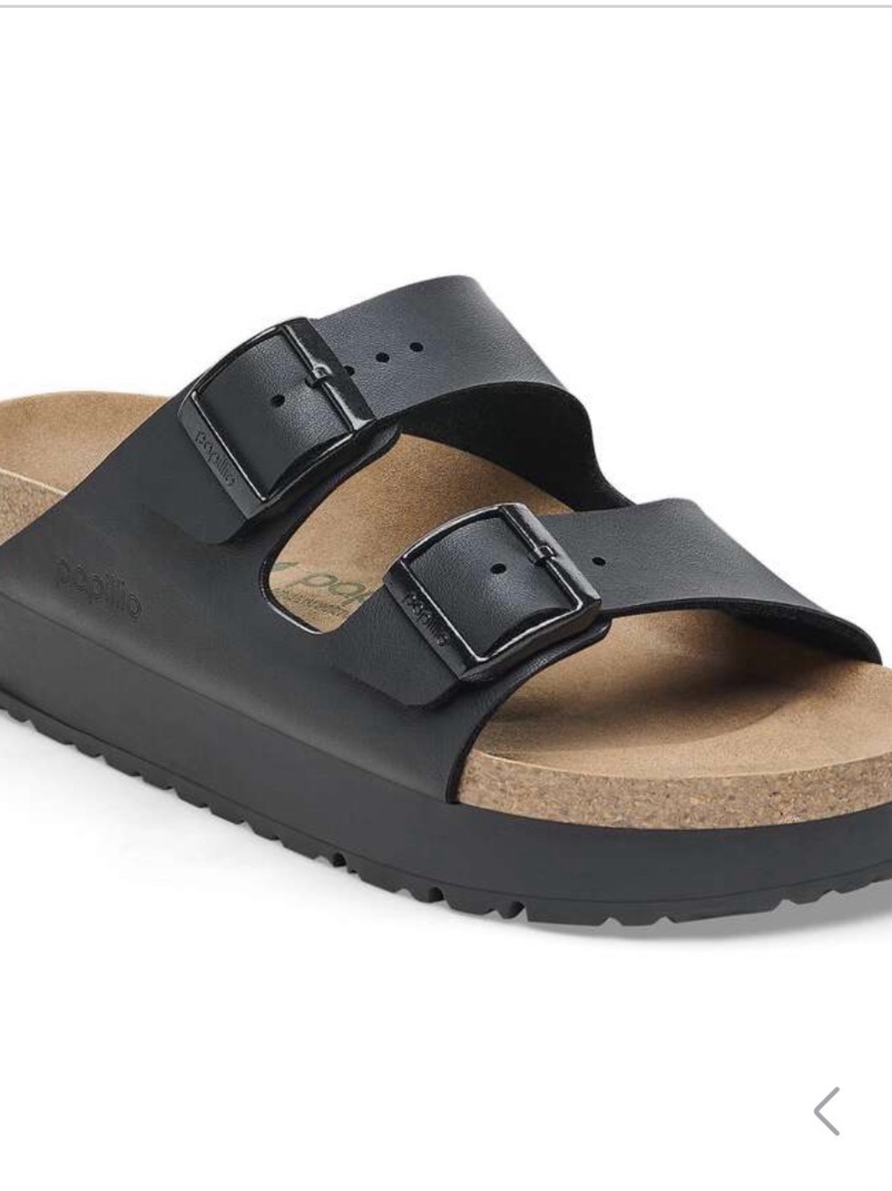 Women’s Birkenstock Arizona Flex Black Platform Sandal Size 6-6.5 - Picture 5 of 7